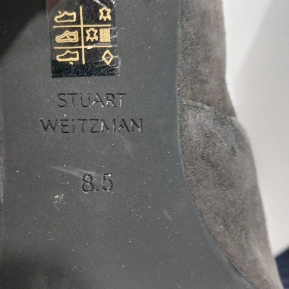 Stuart Weitzman Lowland Over-The-Knee Suede‎ Boots, Size 8.5|EUR 39